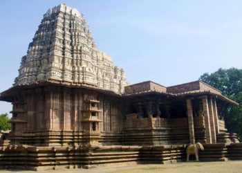 Ancient ruins of Warangal Fort, the historic capital of the Kakatiya Dynasty, showcasing intricate stone carvings and rich heritage